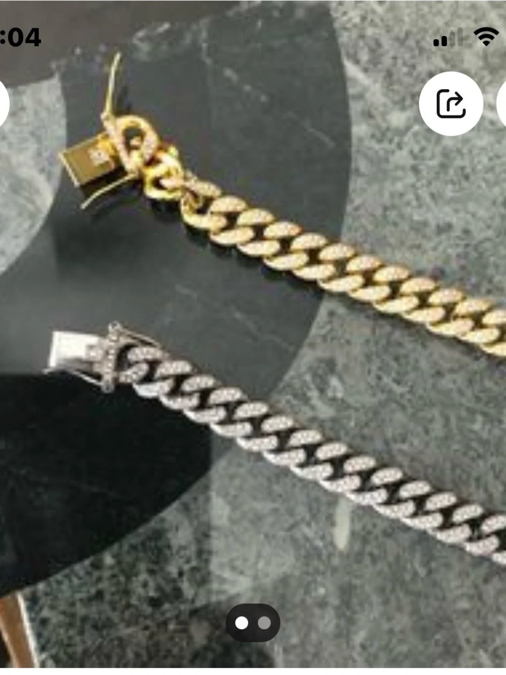 New Gold or Silver Iced Link Bracelet
